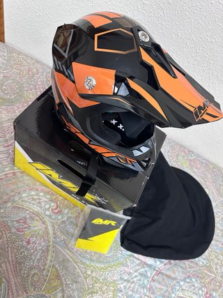 Casco IMR MX Enduro Niño Negro Naranja