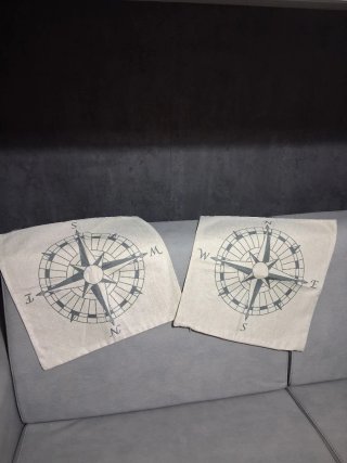 Set 2 fodere cuscino arredo