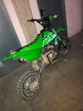 Moto Roan 125cc Cross Verde y Blanca