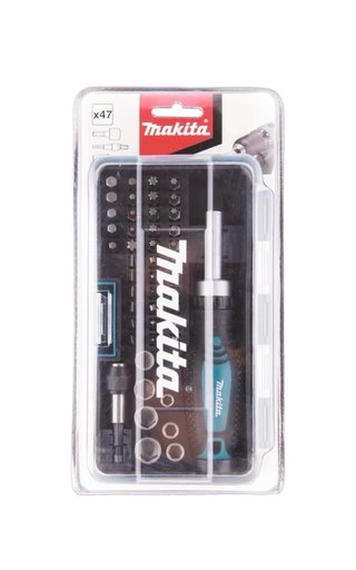 Juego de trinquete y brocas Makita 47 piezas