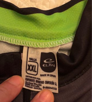 Maillot Ciclismo Eltin Gris y Negro