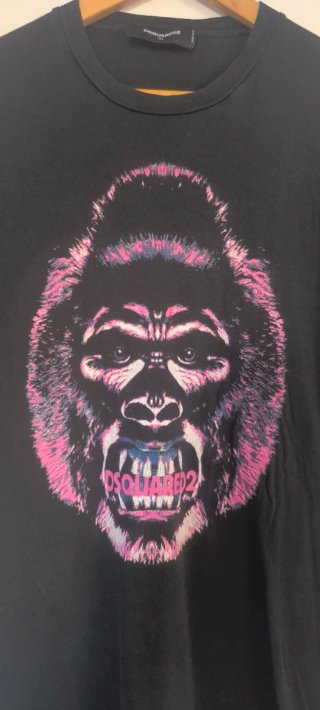 Camiseta DSQUARED2 Gorila Rosa Talla XL