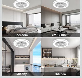 Ventilador de techo moderno LED