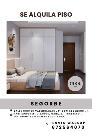 Piso en alquiler en Segorbe