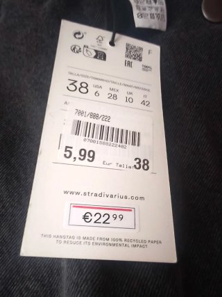 Falda pantalón Stradivarius negra