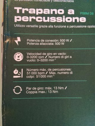 Taladro Percutor Parkside PSBM D5
