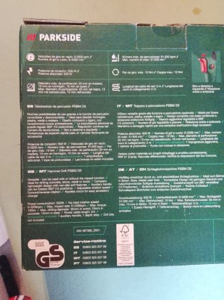 Taladro Percutor Parkside PSBM D5
