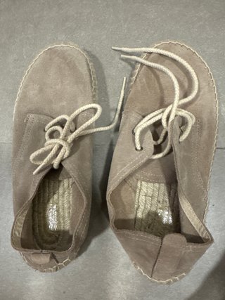 Alpargatas beige talla 36