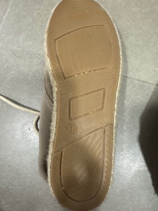 Alpargatas beige talla 36