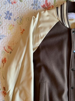 Chaqueta Universitaria Bershka Bomber "Bad Idea"
