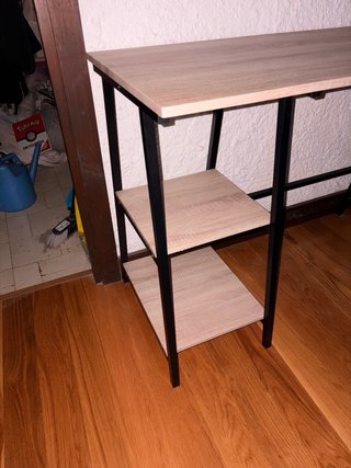 Escritorio madera y metal para estudio
