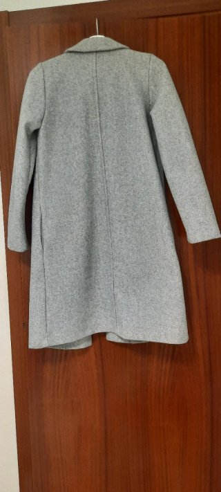 Abrigo Zara Gris Mujer Talla XS