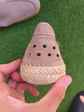 Mocasines Aeroplane ante beige suela esparto