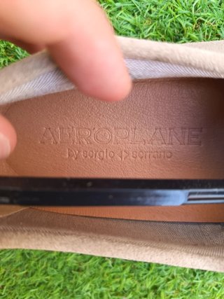 Mocasines Aeroplane ante beige suela esparto