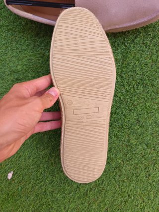 Mocasines Aeroplane ante beige suela esparto