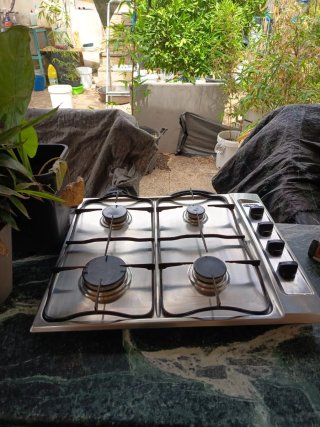 Placa de cocina a gas 4 fuegos