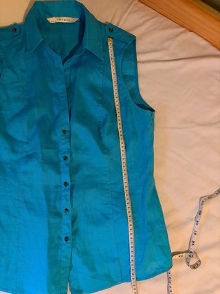 Chaleco Zara Azul Klein L