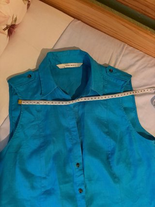 Chaleco Zara Azul Klein L