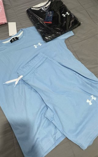 Conjunto Under Armour Azul y Negro