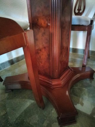 Mesa comedor madera y 4 sillas