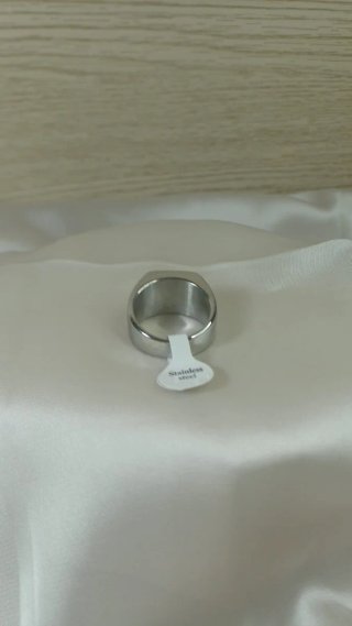 Anillo Sello Acero Inoxidable Elegante