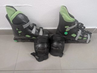 Patines en línea talla 39-40 + protecciones