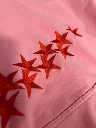 Sudadera Cold Culture Rosa Estrellas