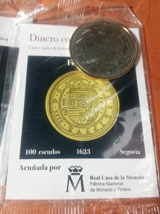 Reproducción Felipe IV Dinero con Historia