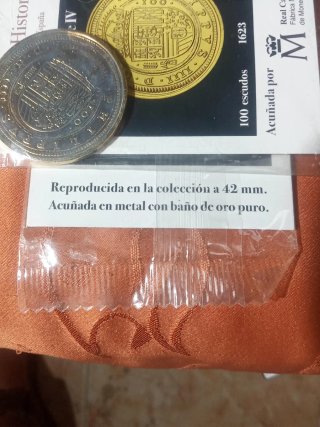 Reproducción Felipe IV Dinero con Historia