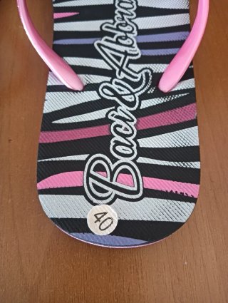 Infradito Baci & Abbracci animalier glitter tg 40