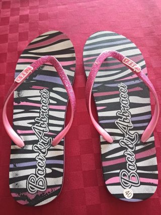 Infradito Baci & Abbracci animalier glitter tg 40