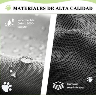 Transportín Morpilot Perro Gato Gris Azul