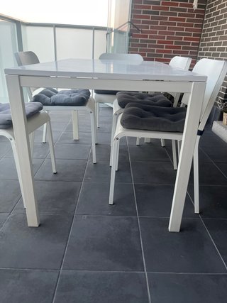 Mesa y 6 Sillas Cocina/Terraza