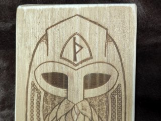 Madera tallada vikingos thor runas artesanía 🇪🇸