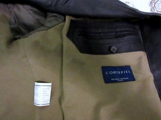 Chaqueta Piel Cortefiel Marrón