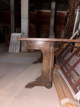 Mesa de comedor plegable de madera