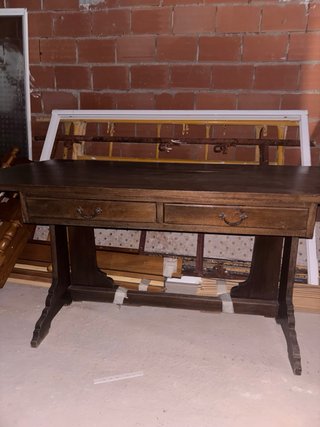 Mesa de comedor plegable de madera