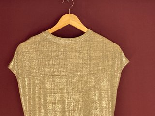 Vestido de fiesta dorado
