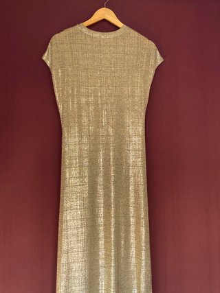 Vestido de fiesta dorado