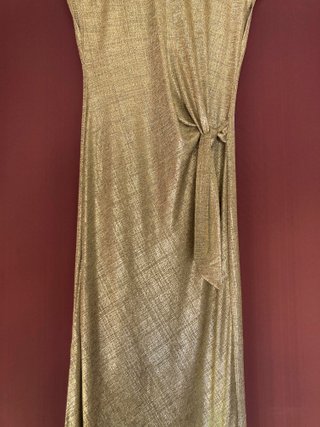 Vestido de fiesta dorado