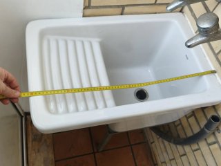 Pica de lavadero blanca