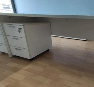Cajonera oficina blanca con ruedas