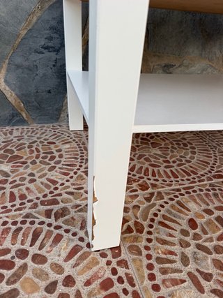 Mesa auxiliar blanca Ikea