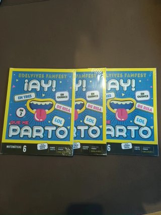 Libros matemáticas 6° primaria AY QUE ME PARTO