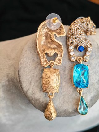 Orecchini Leopardo vintage per donna