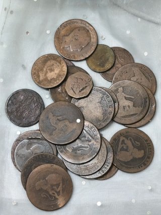 Lote monedas antiguas