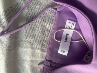 Vestido lencero morado Mango