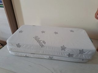 Colchón Cuna de Viaje Plegable Estrellas