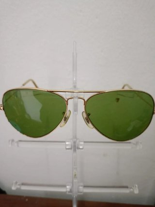 Gafas Ray-Ban Aviator Doradas Lente Verde