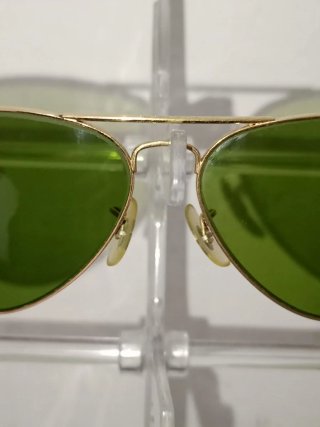 Gafas Ray-Ban Aviator Doradas Lente Verde